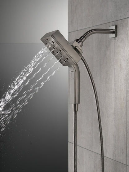 Delta Universal Showering Components 58473 H2OKINETIC In2ition 4-Setting Two-in-One Shower (Recertified)