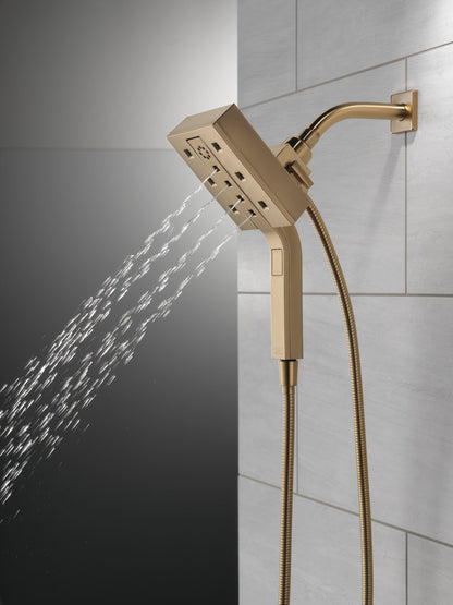 Delta Universal Showering Components 58473 H2OKINETIC In2ition 4-Setting Two-in-One Shower (Recertified)