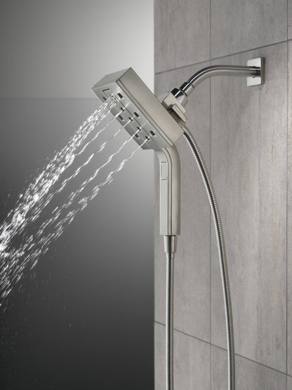 Delta Universal Showering Components 58473 H2OKINETIC In2ition 4-Setting Two-in-One Shower (Recertified)