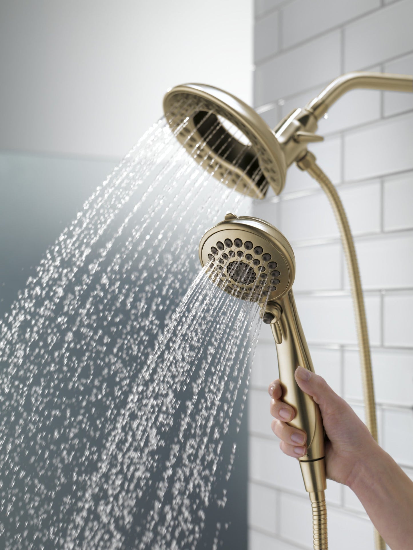 Delta Universal Showering Components 58569 In2ition 5-Setting Two-in-One Shower