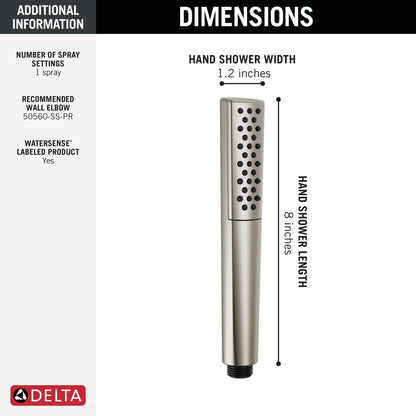 Delta Universal Showering Components 59808 Premium Single-Setting Hand Shower