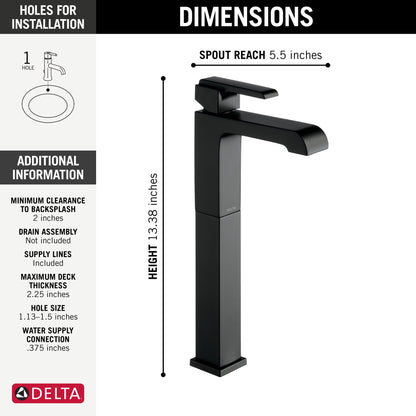 Delta Ara 767LF Single Handle Vessel Bathroom Faucet