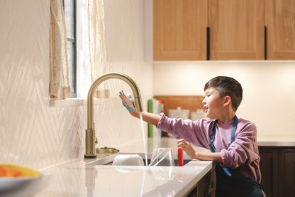 Delta Trinsic 9159TLV VoiceIQ Kitchen Faucet with TouchTouch 2O Technology with Touchless Technology