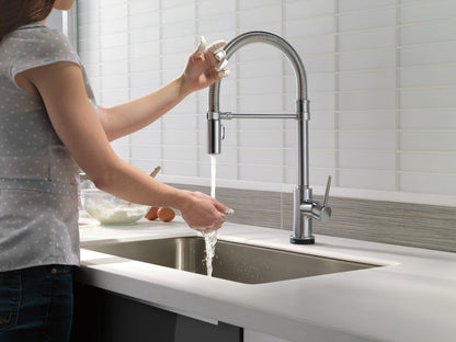 Delta Trinsic 9659T Single-Handle Pull-Down Spring Kitchen Faucet with TouchTouch 2O Technology