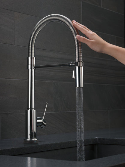 Delta Trinsic 9659T Single-Handle Pull-Down Spring Kitchen Faucet with TouchTouch 2O Technology
