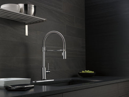 Delta Trinsic 9659T Single-Handle Pull-Down Spring Kitchen Faucet with TouchTouch 2O Technology