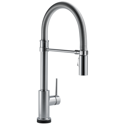 Delta Trinsic 9659TL TouchTouch 2O Technology Kitchen Faucet with Touchless Technology, arctic stainless