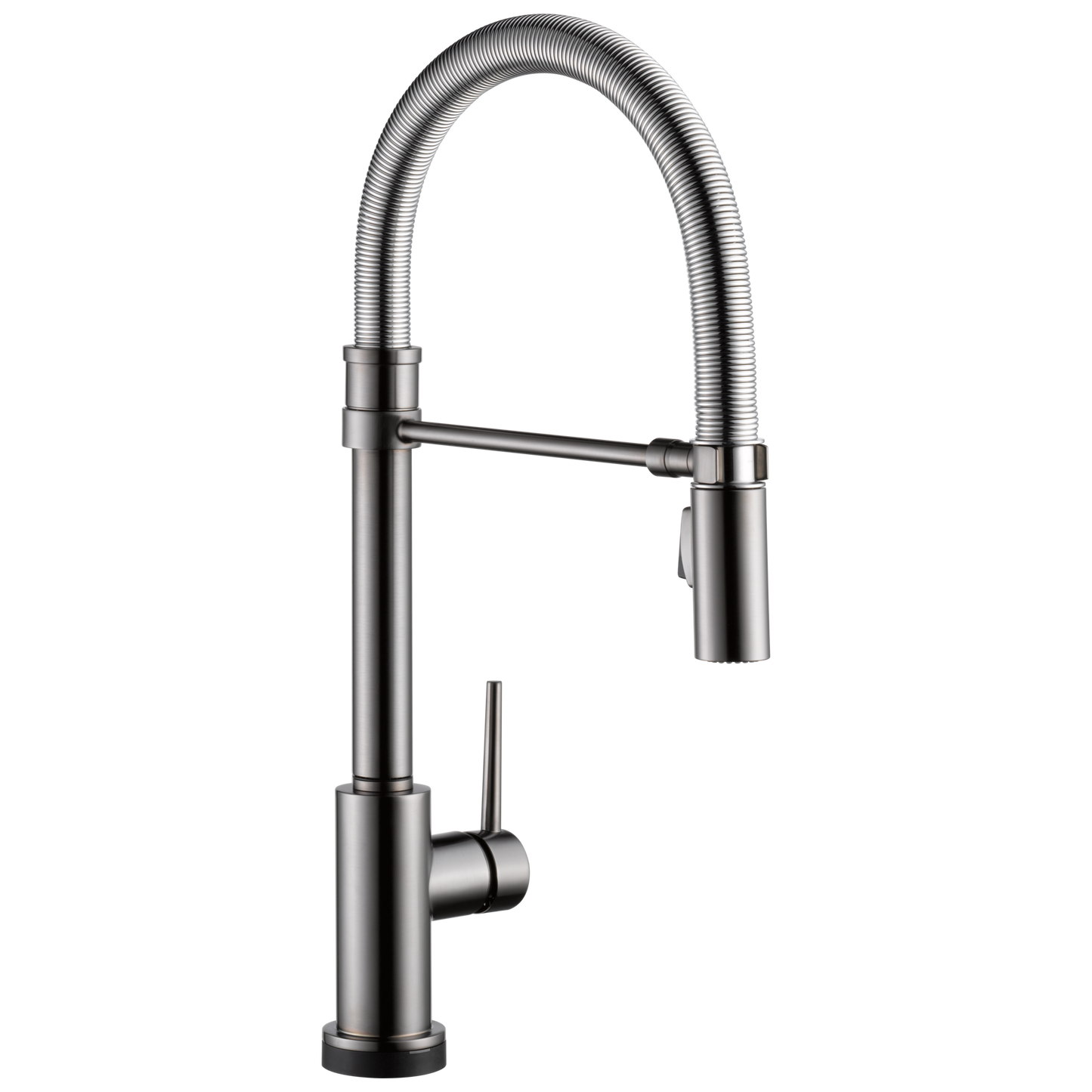 Delta Trinsic 9659TL TouchTouch 2O Technology Kitchen Faucet with Touchless Technology, black stainless