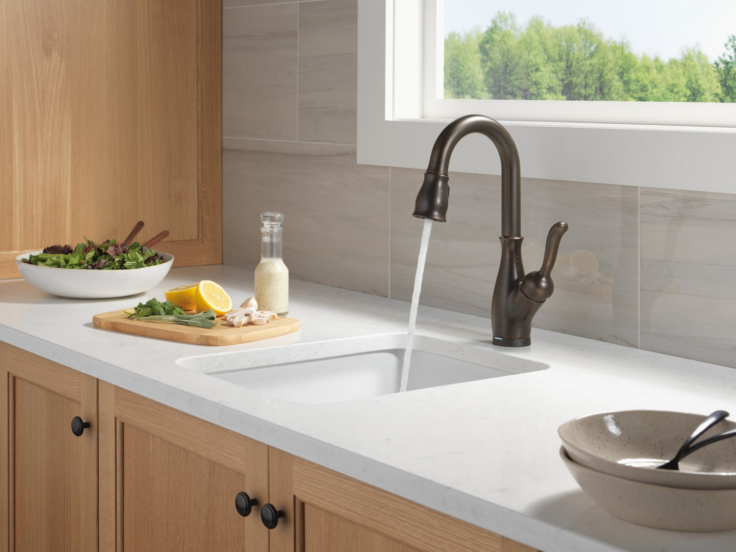 Delta Leland 9678TL Touch2O Bar / Prep Faucet with Touchless Technology