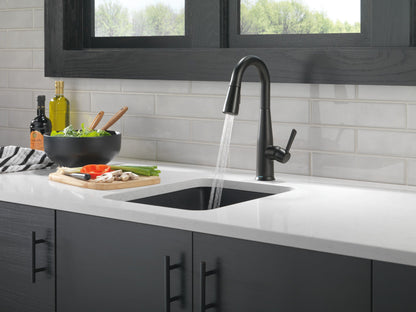 Delta Essa 9913T Single Handle Pull-Down Bar / Prep Faucet with TouchTouch 2O Technology