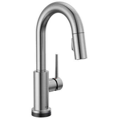 Delta Trinsic 9959T Single Handle Pull-Down Bar / Prep Faucet with TouchTouch 2O Technology