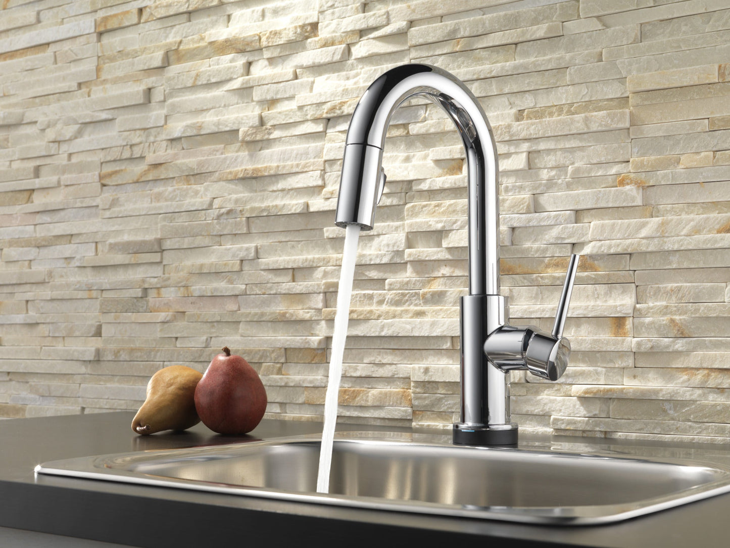 Delta Trinsic 9959T Single Handle Pull-Down Bar / Prep Faucet with TouchTouch 2O Technology
