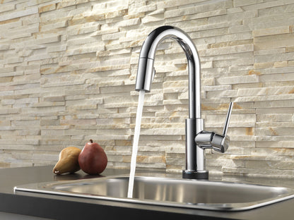 Delta Trinsic 9959T Single Handle Pull-Down Bar / Prep Faucet with TouchTouch 2O Technology