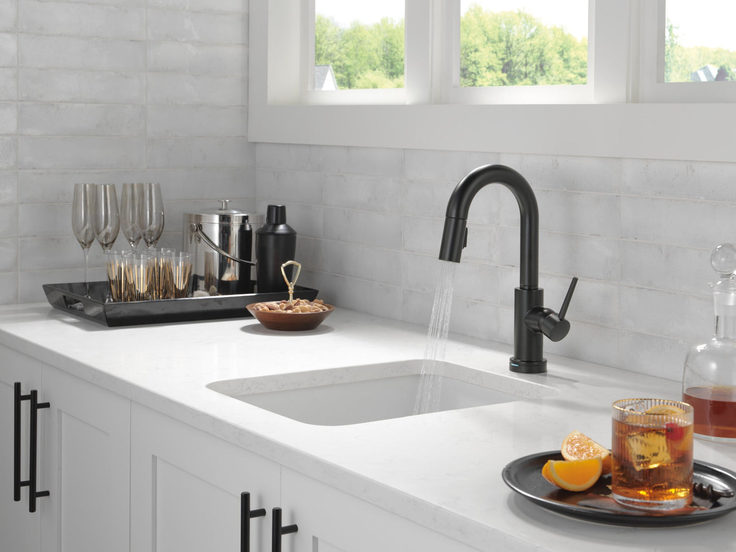 Delta Trinsic 9959TL Touch2O Bar / Prep Faucet with Touchless Technology