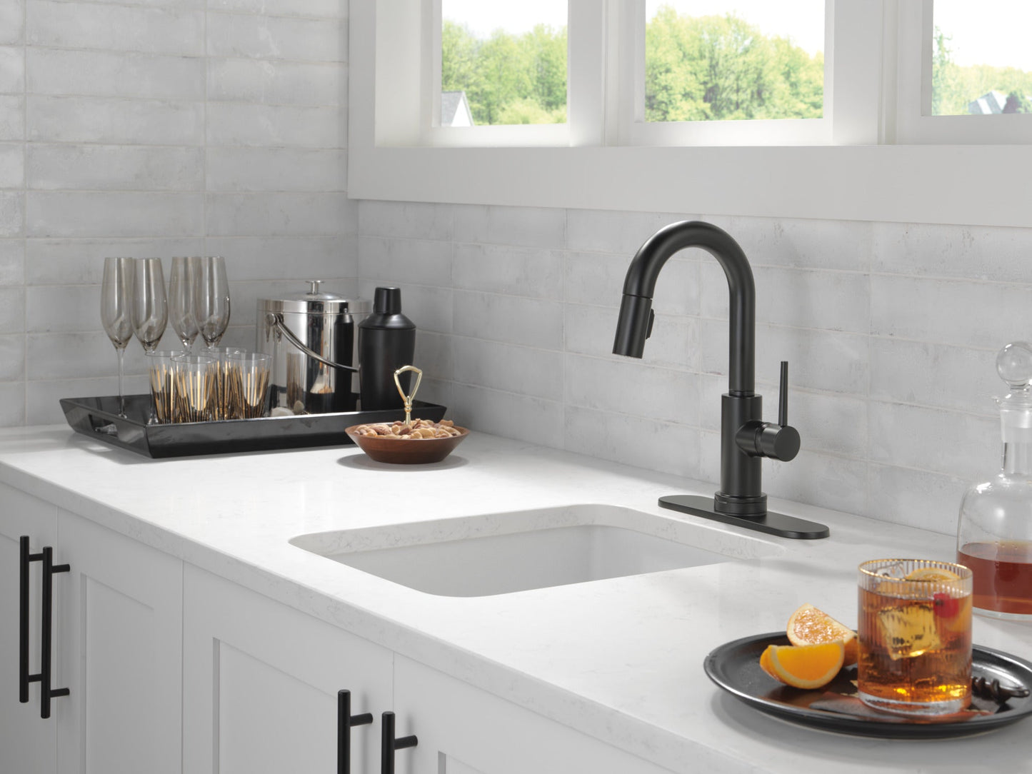 Delta Trinsic 9959TL Touch2O Bar / Prep Faucet with Touchless Technology