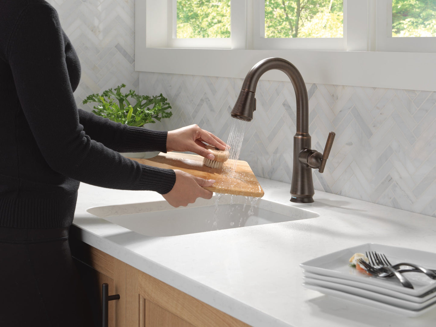 Delta Coranto 9979TL Touch2O Bar / Prep Faucet with Touchless Technology