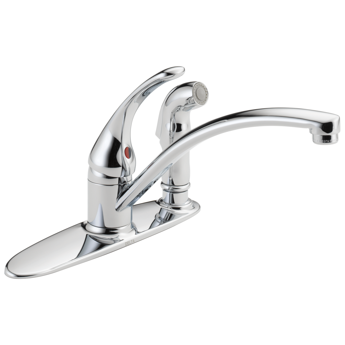 Delta Foundations B3310LF Single Handle Kitchen Faucet with Integral Spray