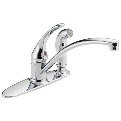 Delta Foundations B3310LF Single Handle Kitchen Faucet with Integral Spray