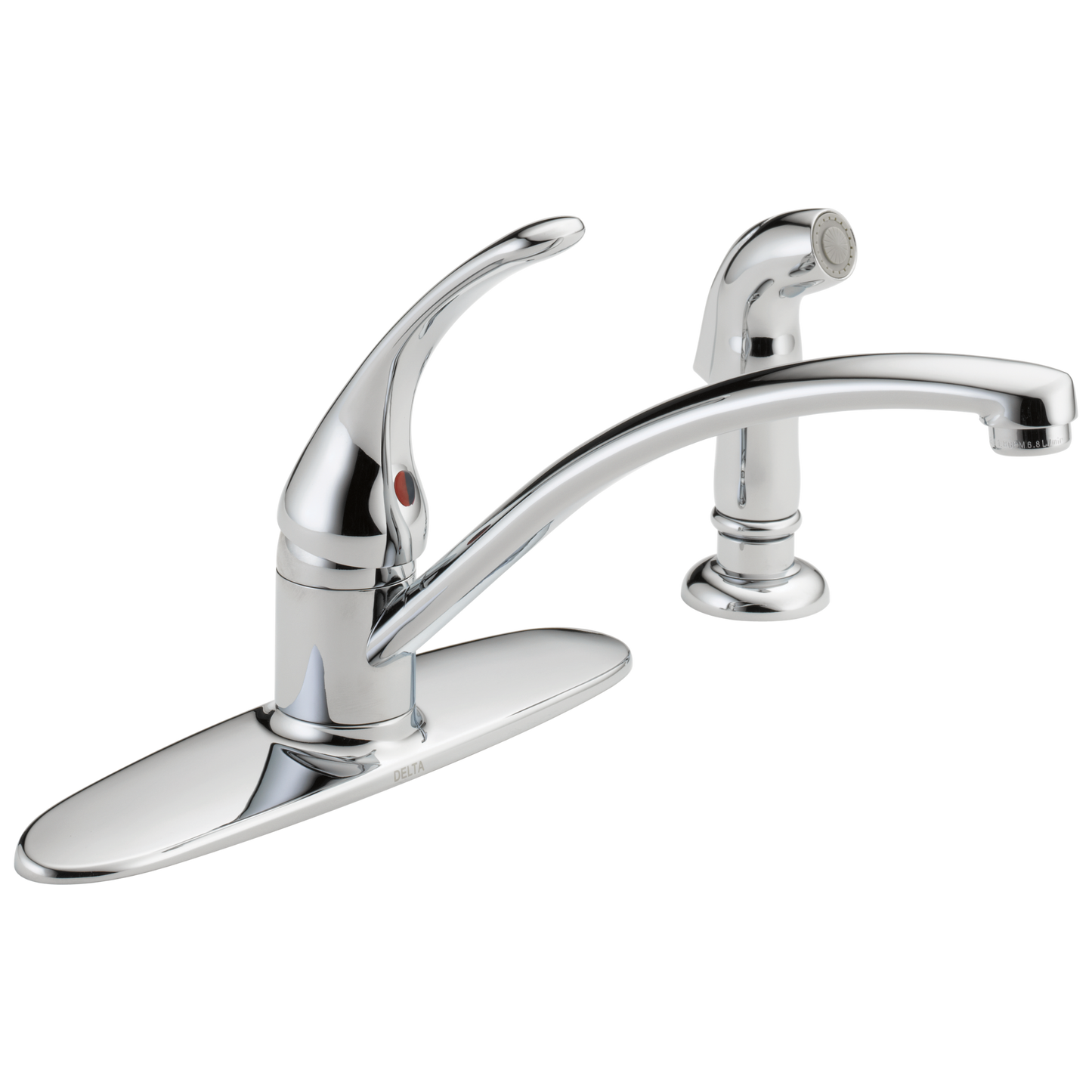Delta Foundations B4410LF Single Handle Kitchen Faucet with Spray
