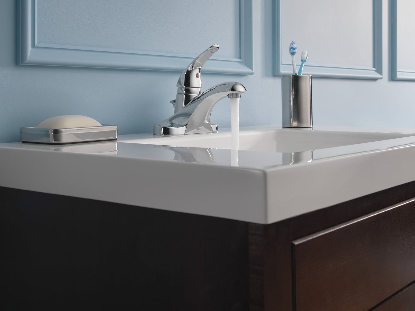 Delta Foundations B510LF Single Handle Centerset Bathroom Faucet