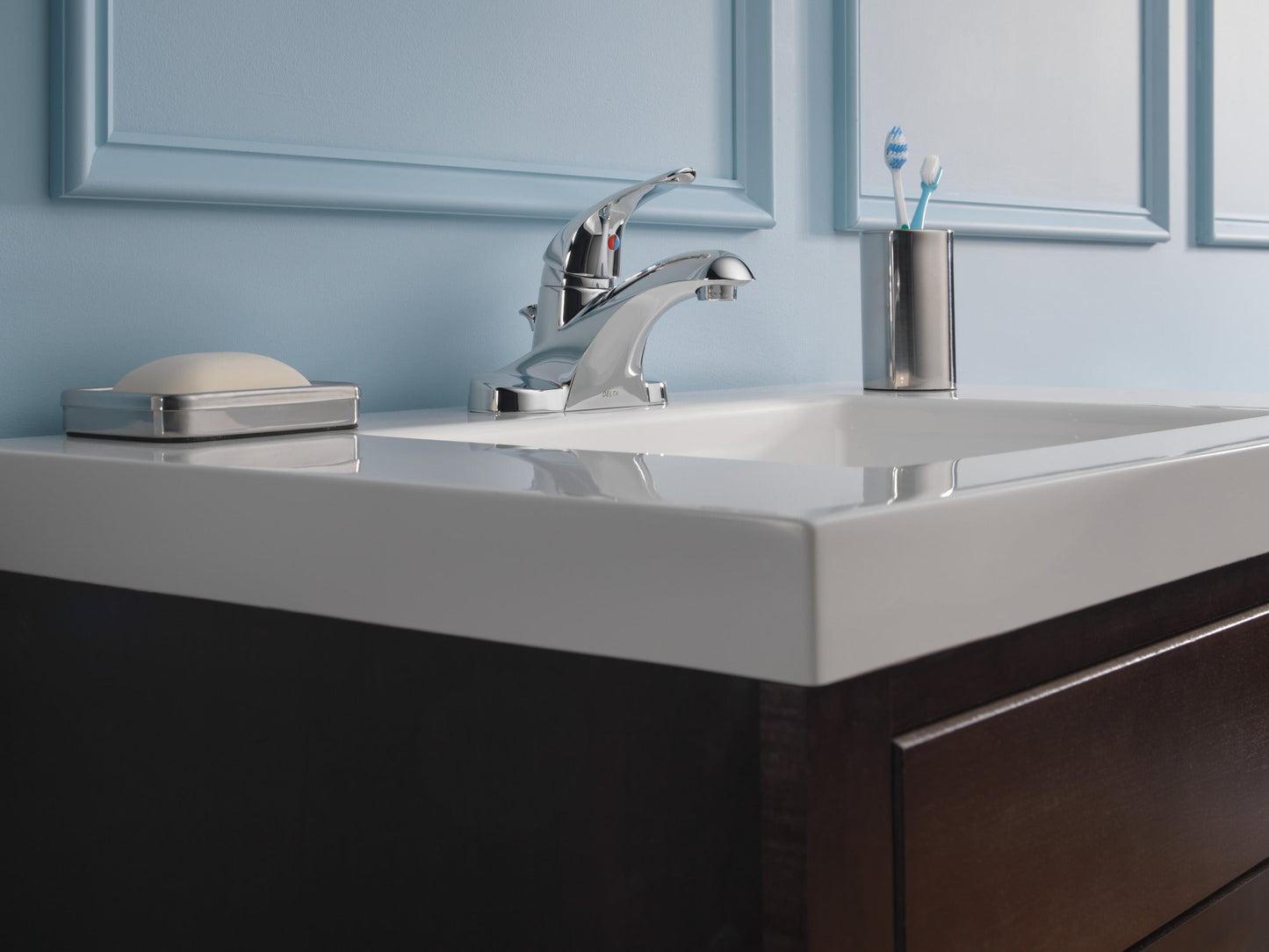 Delta Foundations B510LF Single Handle Centerset Bathroom Faucet