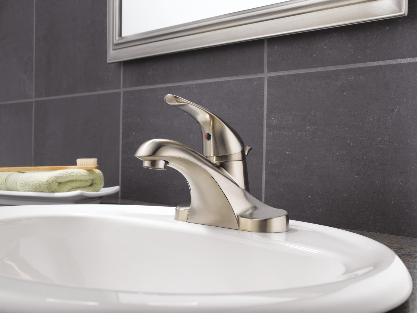 Delta Foundations B510LF Single Handle Centerset Bathroom Faucet