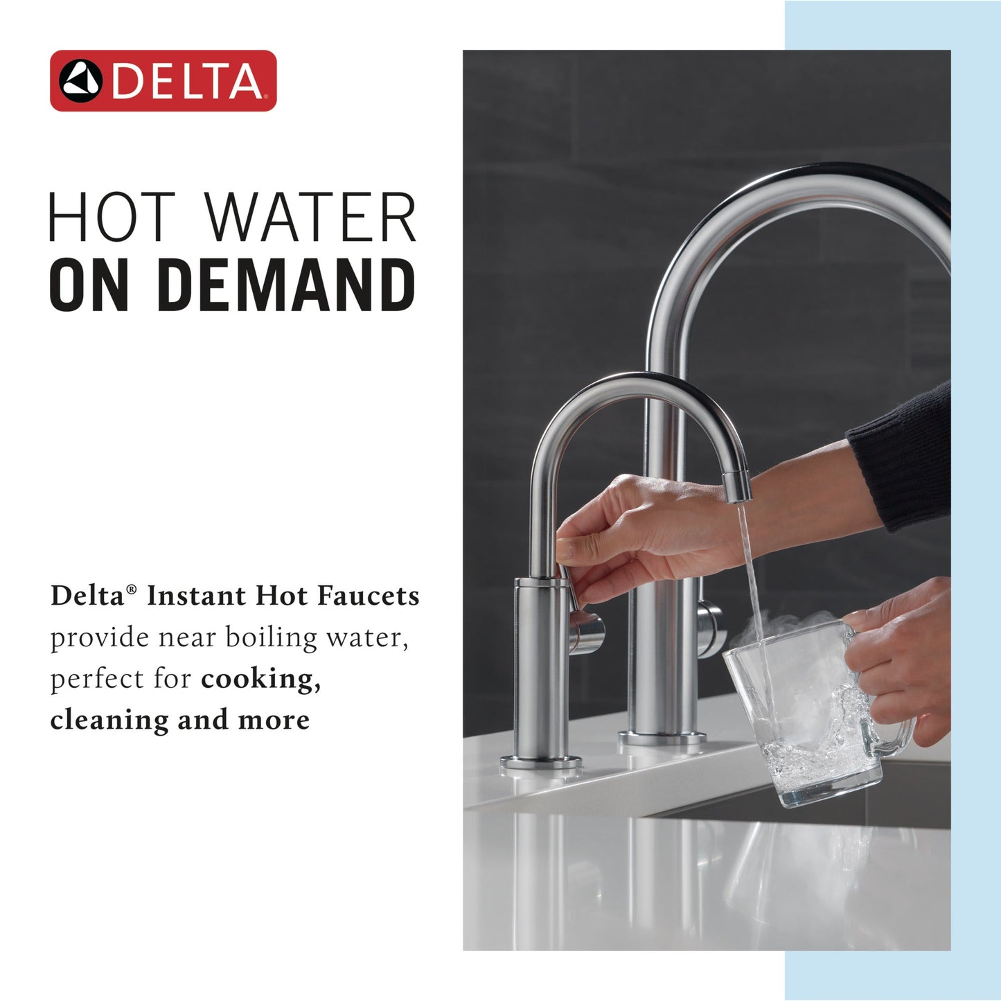 Delta 1930LF Contemporary Round Instant Hot Water Dispenser