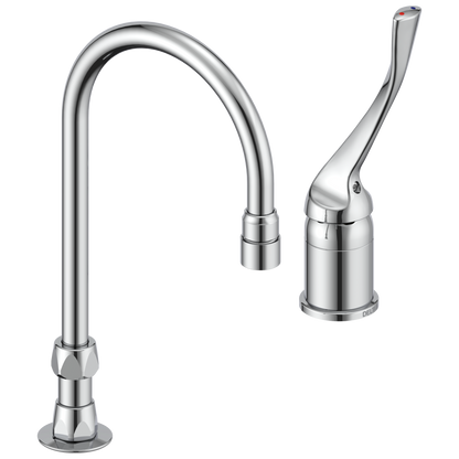 Commercial 24T2 24T2643 Single Control Mixing Faucet with Gooseneck Spout - Less Pop-Up