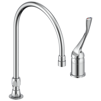 Commercial 24T2 24T2643 Single Control Mixing Faucet with Gooseneck Spout - Less Pop-Up