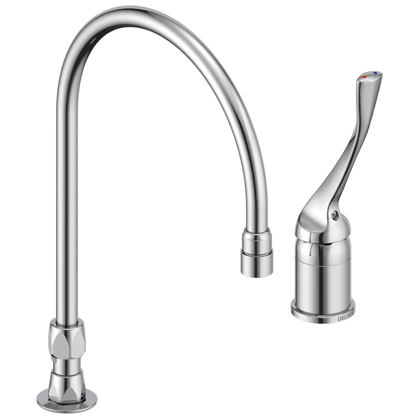 Commercial 24T2 24T2643 Single Control Mixing Faucet with Gooseneck Spout - Less Pop-Up