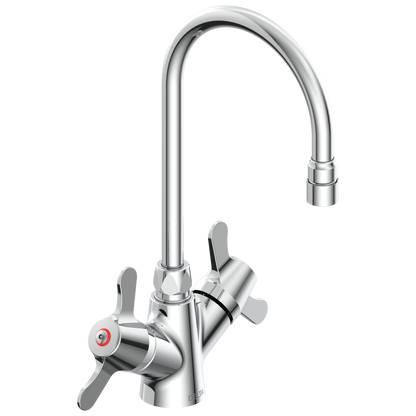 Commercial 25C3 25C3937 Two Handle Single Shank Mixing Faucet