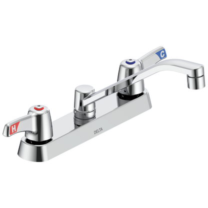 Commercial 26C3 26C3133 Two Handle 8 In Cast Deck-Mount Faucet