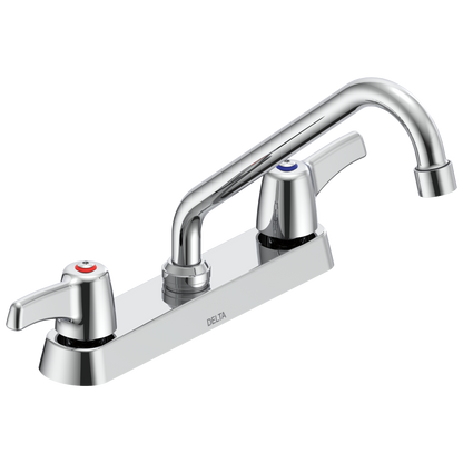 Commercial 26C3 26C3223 Two Handle 8 In Cast Deck-Mount Faucet