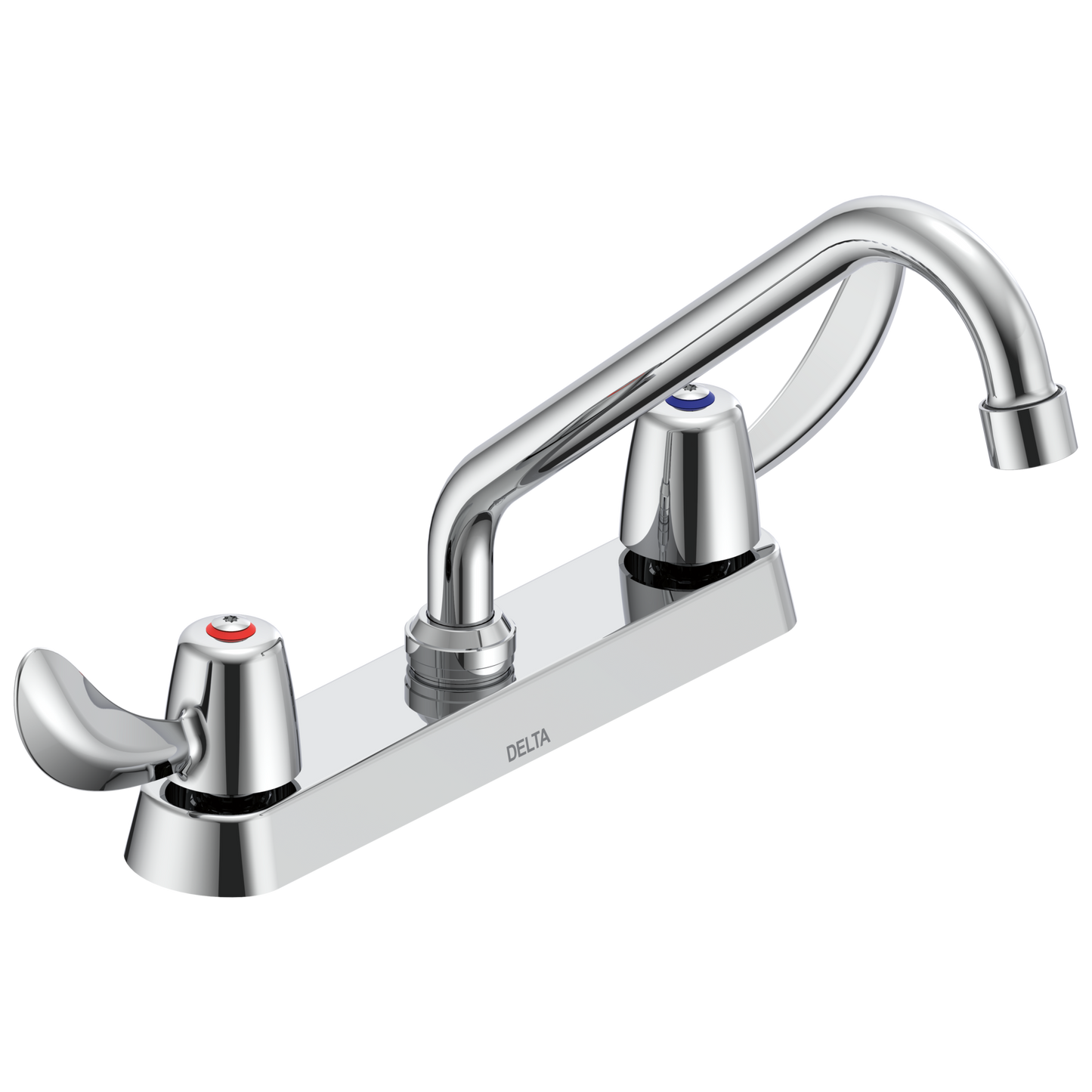 Commercial 26C3 26C3242 Two Handle 8 In Cast Deck-Mount Faucet