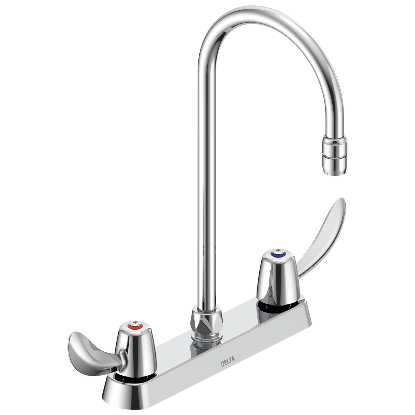 Commercial 26C3 26C3942 Two Handle 8 In Cast Deck-Mount Faucet
