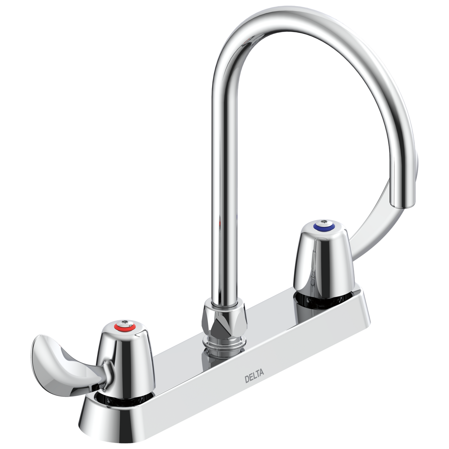 Commercial 26C3 26C3972 Two Handle 8 In Cast Deck-Mount Faucet
