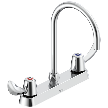 Commercial 26C3 26C3972 Two Handle 8 In Cast Deck-Mount Faucet