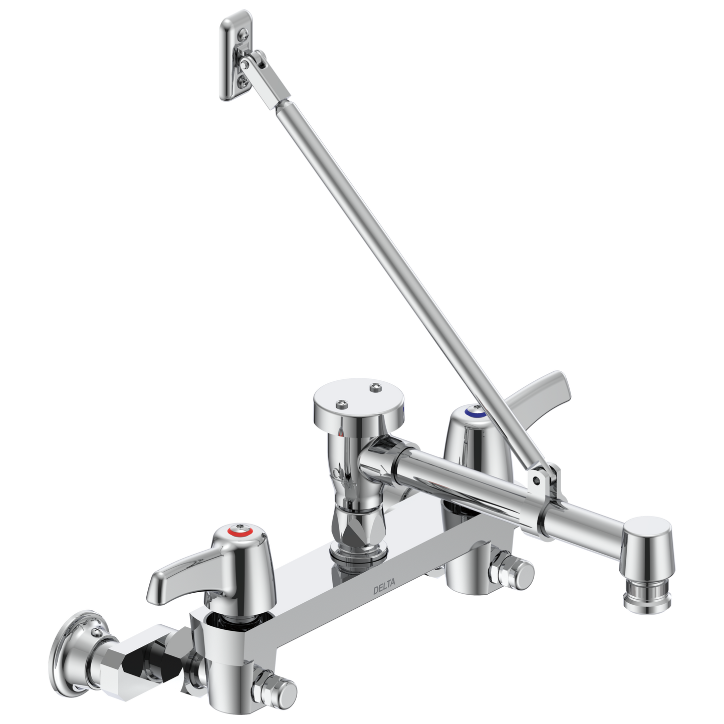 Commercial 28C2 28C2383 Two Handle 8 In Wallmount Service Sink Faucet