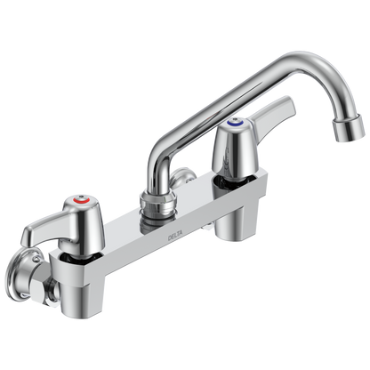 Commercial 28C3 / 28C4 / 28C6 28C4233 Two Handle 8 In Wallmount Service Sink Faucet
