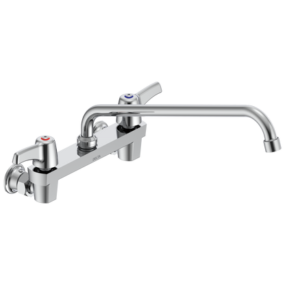 Commercial 28C3 / 28C4 / 28C6 28C4243 Two Handle 8 In Wallmount Service Sink Faucet
