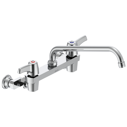Commercial 28C3 / 28C4 / 28C6 28C4443 Two Handle 8 In Wallmount Service Sink Faucet