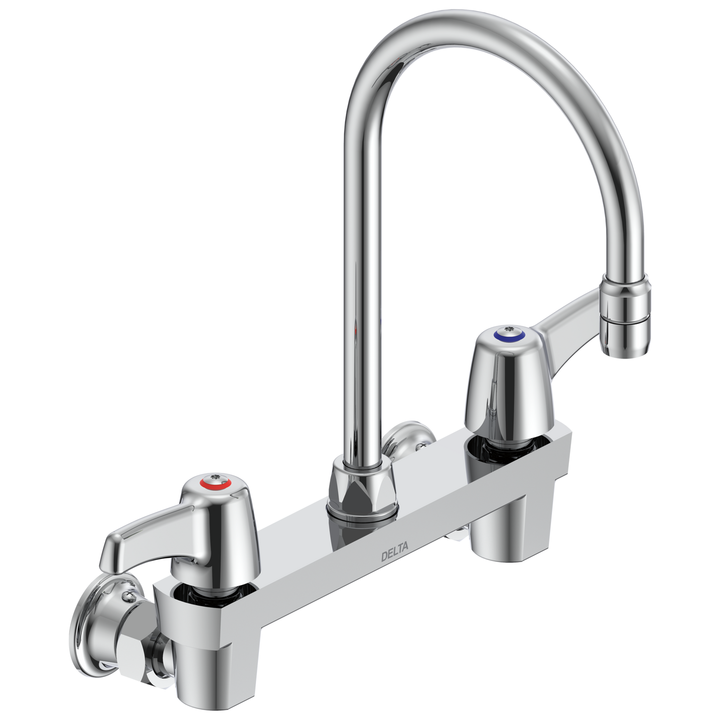 Commercial 28C3 / 28C4 / 28C6 28C4943 Two Handle 8 In Wallmount Service Sink Faucet