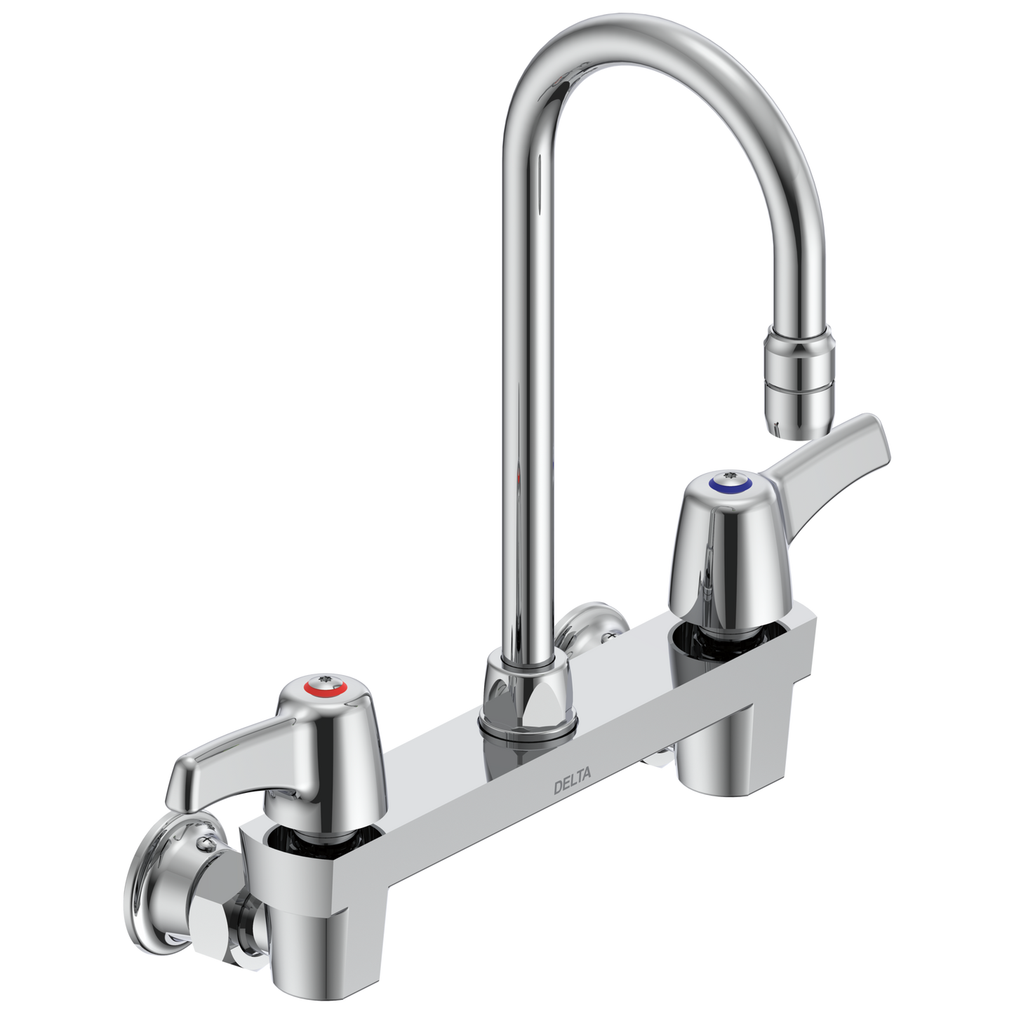 Commercial 28C3 / 28C4 / 28C6 28C4943 Two Handle 8 In Wallmount Service Sink Faucet