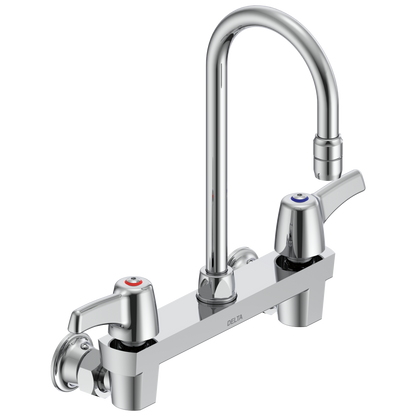 Commercial 28C3 / 28C4 / 28C6 28C4943 Two Handle 8 In Wallmount Service Sink Faucet