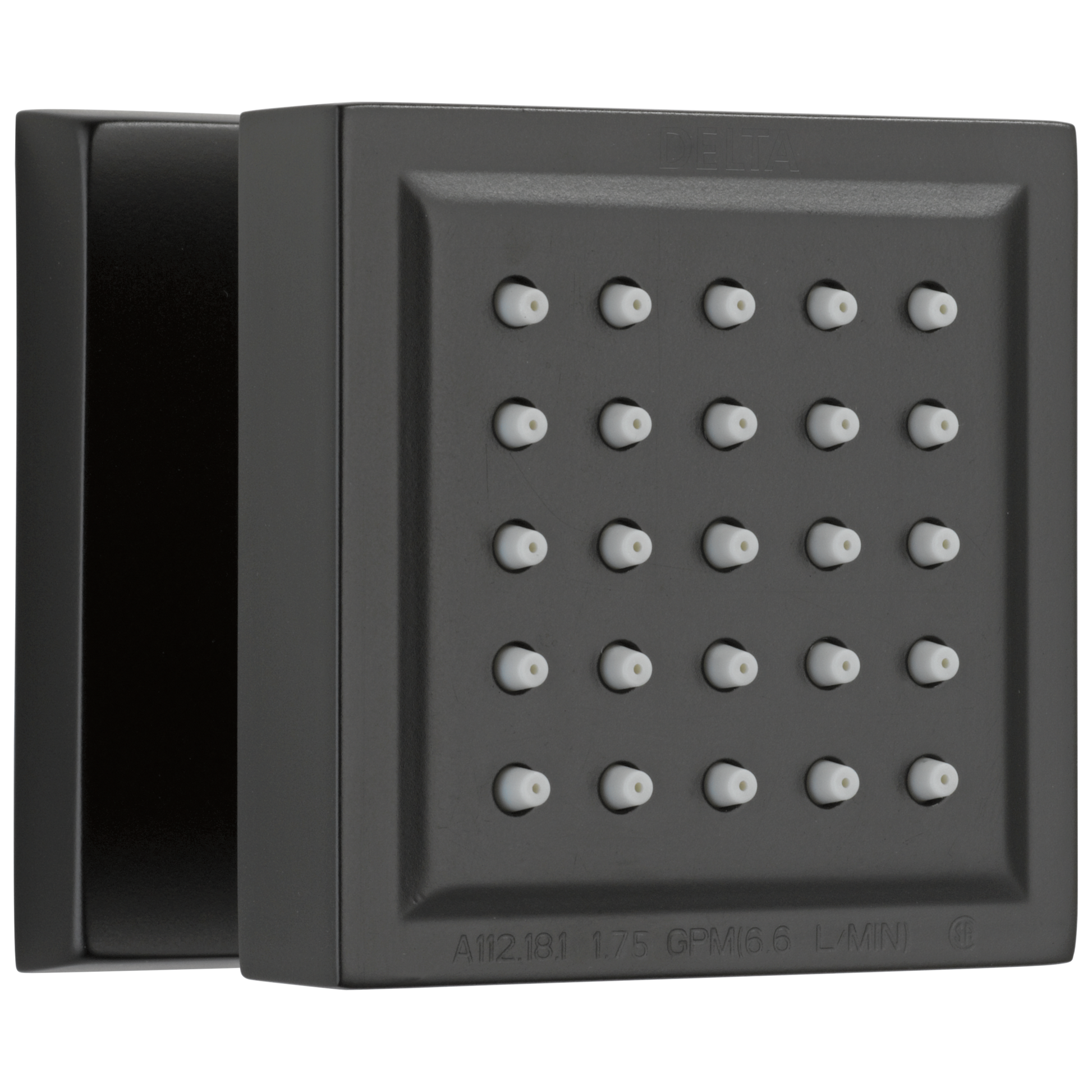 Delta 50150 Surface Mount Body Spray, matte black
