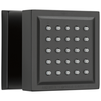 Delta 50150 Surface Mount Body Spray, matte black