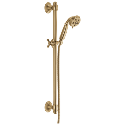 Delta Universal Showering Components 51308 H2OKINETIC 3-Setting Slide Bar Hand Shower