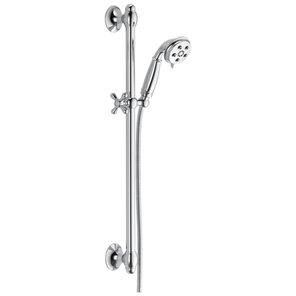 Delta Universal Showering Components 51308 H2OKINETIC 3-Setting Slide Bar Hand Shower