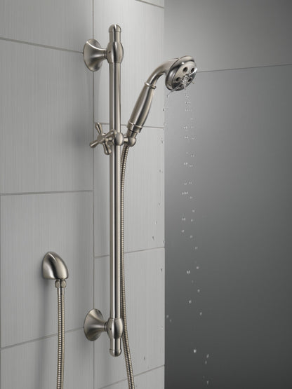 Delta Universal Showering Components 51308 H2OKINETIC 3-Setting Slide Bar Hand Shower