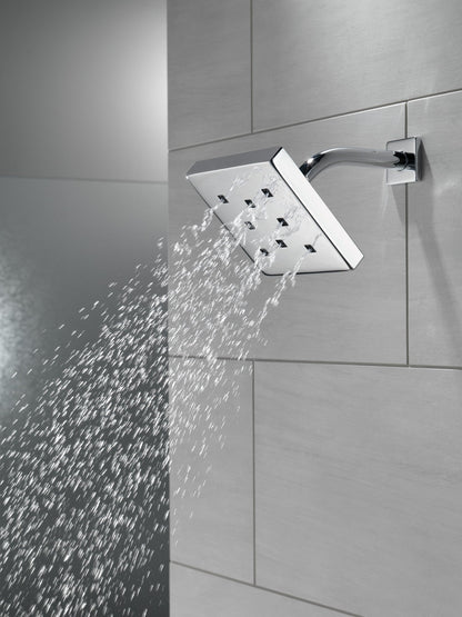 Delta Universal Showering Components 52171 H2OKINETIC Single-Setting Metal Raincan Shower Head